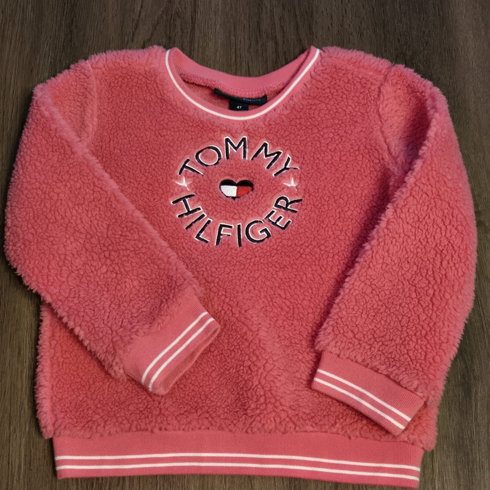 Tommy Hilfiger Kids Coral Fleece Sweatshirt Size 4T